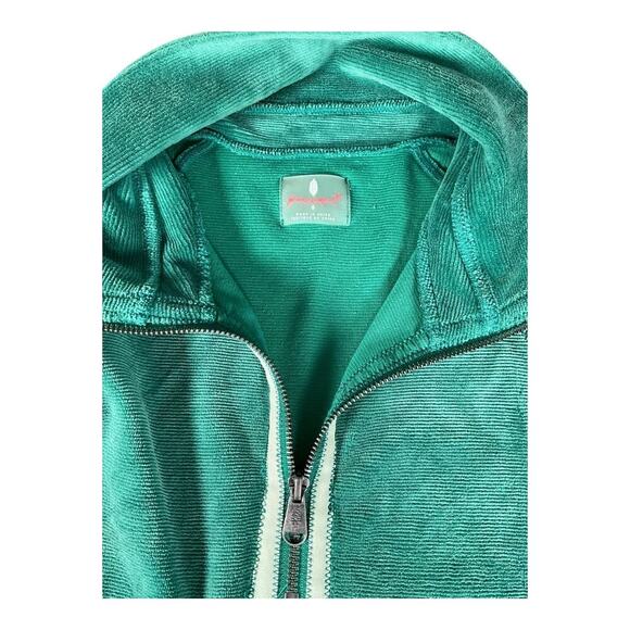 Free People Movement Half Zip Sweater Corduroy Fleece Pullover Small Drawstring - Picture 12 of 15